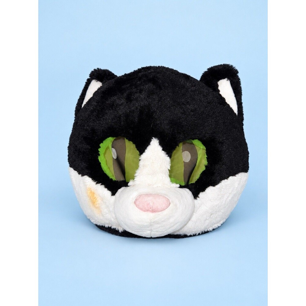 Dan Dee Big Greeter Heads Black White Tuxedo Cat Plush Mascot Costume Head